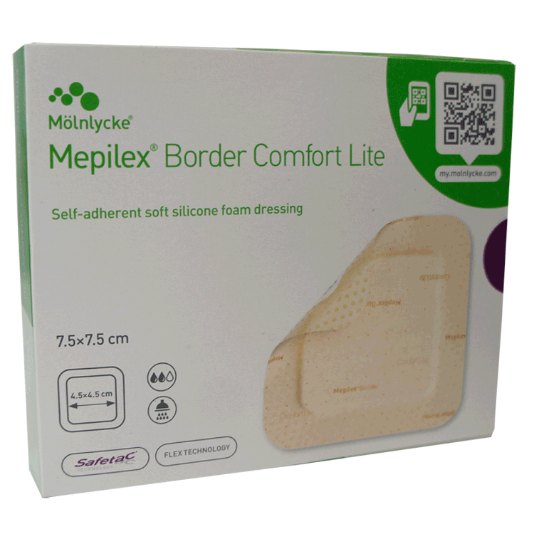 Mepilex Border Comfort Lite 7,5 cm x 7,5 cm x 10 pansements 582211