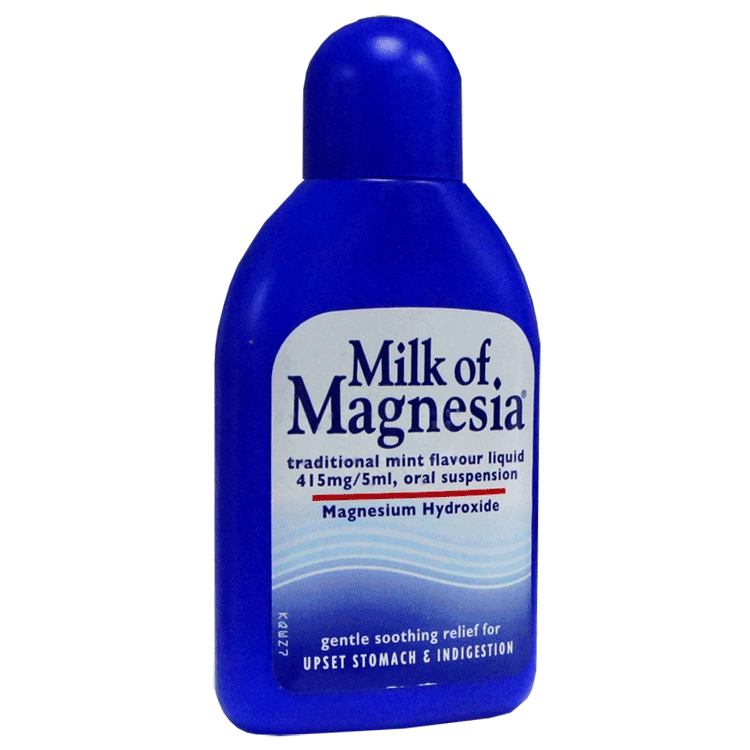 Melk van Magnesia 200ml - Zure oprispingen