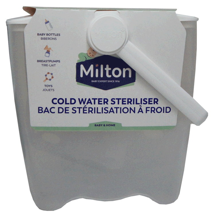 Milton Cold Water Steriliser x 1 - For sterilising baby bottles With or Without Milton Tablets