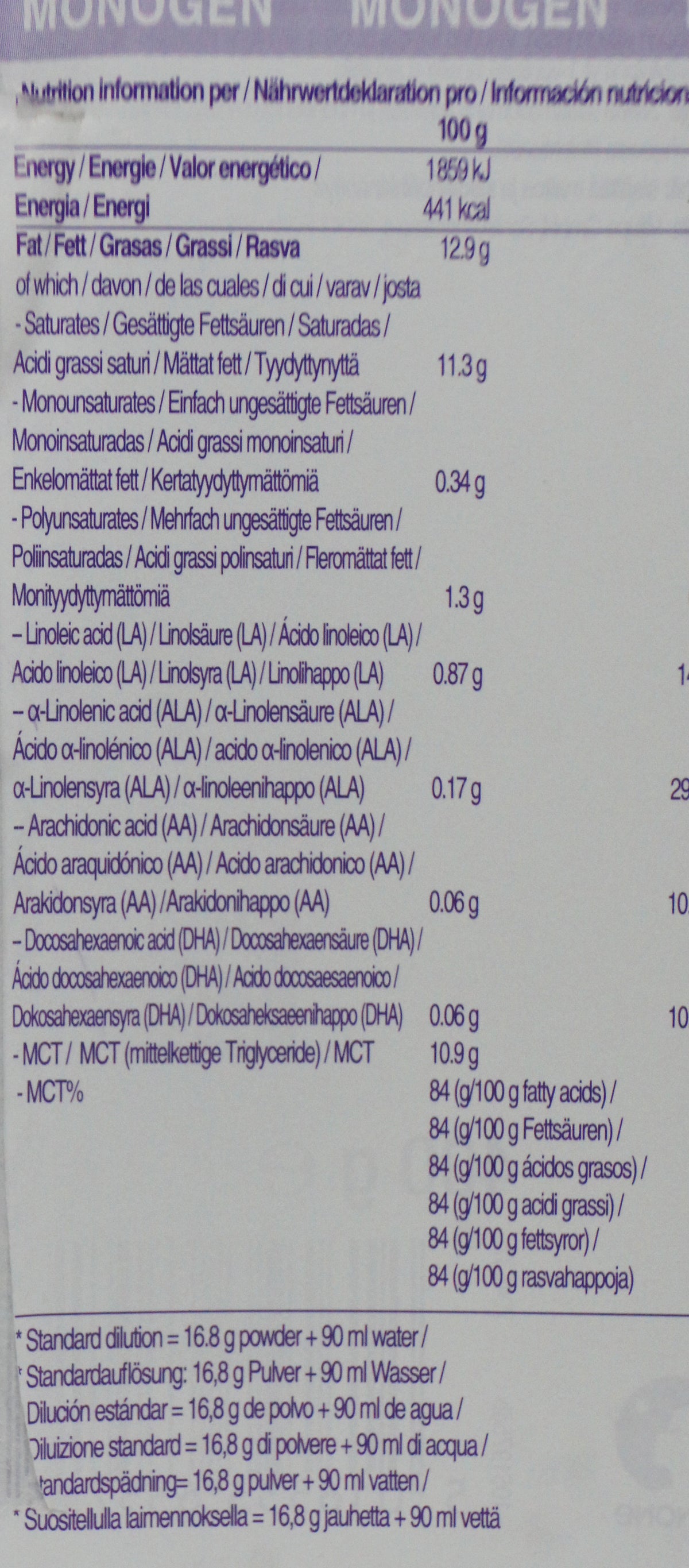 Monogeen 400g van Nutricia