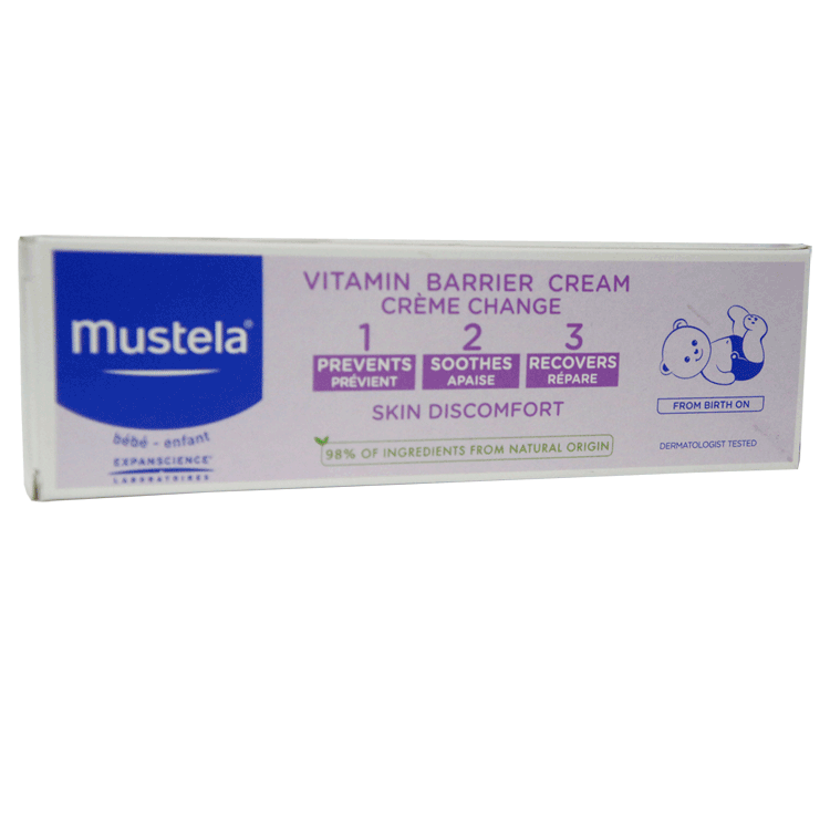 Mustela Vitamin-Schutzcreme für Babys, 100 g – ab der Geburt