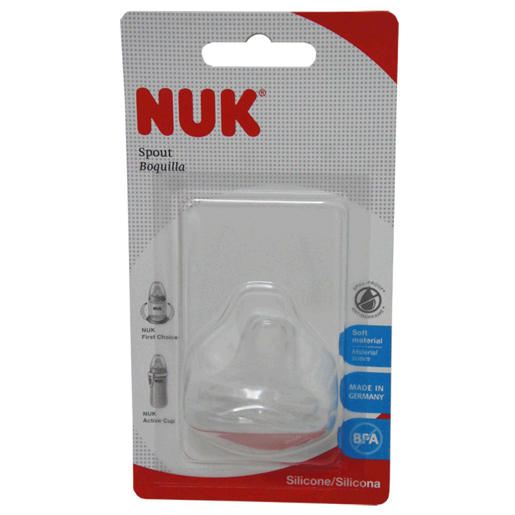 NUK First Choice Babyflasche 0 bis 6 Monate, 150 ml, mit Ersatz-NUK-Sauger x 2 oder Schnabel