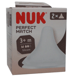 Biberon silicone NUK Perfect Match 150 ml avec tétine 0+ mois - Avec ou sans tétines de rechange
