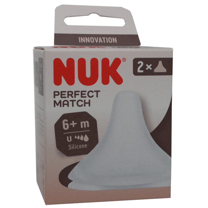 NUK Perfect Match silicone feeding bottle 150ml with 0+ months teat- With or without spare teats