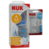 NUK First Choice Babyflasche 0 bis 6 Monate, 150 ml, mit Ersatz-NUK-Sauger x 2 oder Schnabel