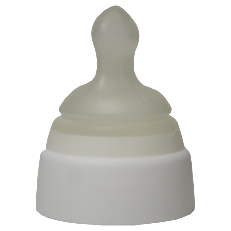 NUK Orthodontic Screw-On Silicone  ( Latex-Free )  Teat 0 to 6 months x 24 - Sterile - Fits 70ml and 90ml bottles - Medium Flow