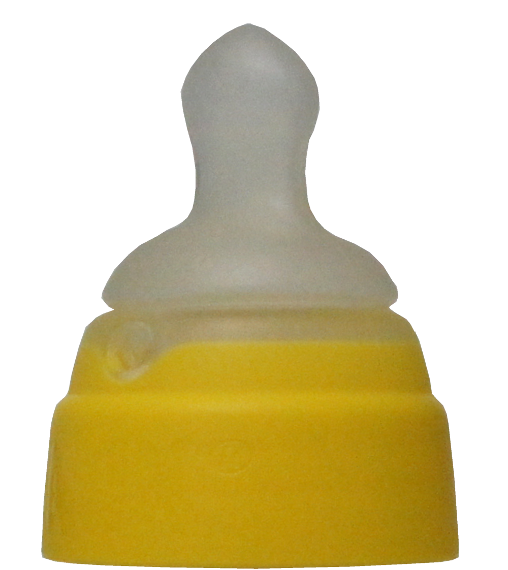 Cow and Gate First Infant Milk 200ml x 6 - From Birth with or without teat adapter and Yellow Neck NUK teats