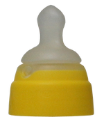 Cow and Gate First Infant Milk 200ml x 6 - From Birth with or without teat adapter and Yellow Neck NUK teats