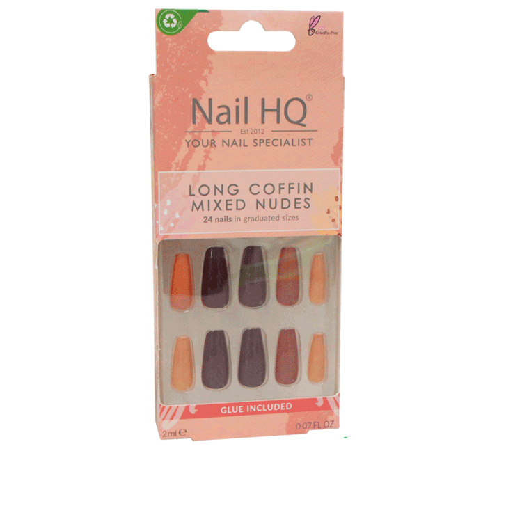 Nagel HQ Nägel langer Sarg Mischnudes x 24