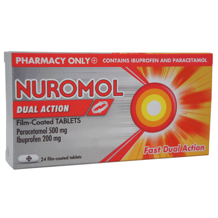 Nuromol Dual Action Film Coated Tablets x 24