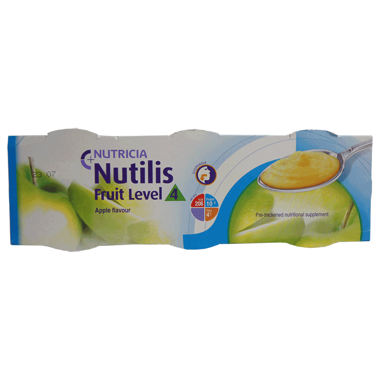 Nutilis Fruit - Level 4 - Thickened Apple Flavour Yoghurt 3 x 150g
