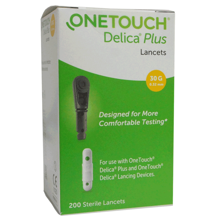 Lancettes One Touch Delica x 200 lancettes pour diabétiques