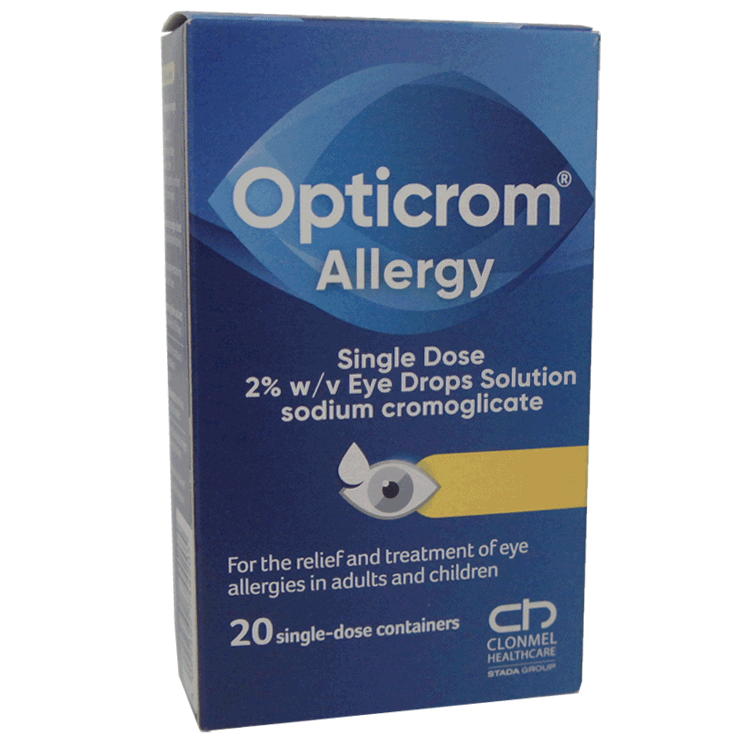 Opticrom Allergy for Eyes  - Preservative Free Single Use vials x 20