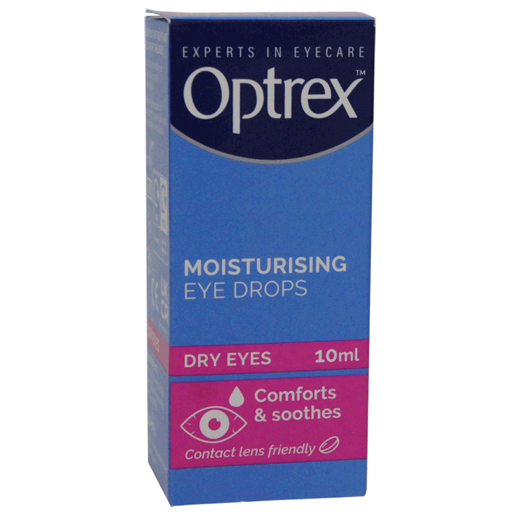 Optrex Moisturising Eye Drops 10ml - Suitable for dry eyes in contact lens wearers