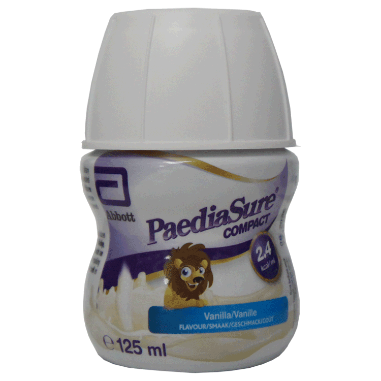 Paediasure Compact Vanille x 4 met of zonder steriele opschroefspenen x 4