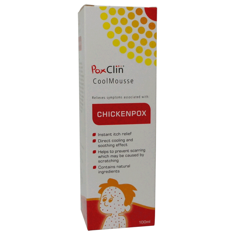 Poxclin  Coolmousse 100ml -  Chickenpox Itch Relief treatment