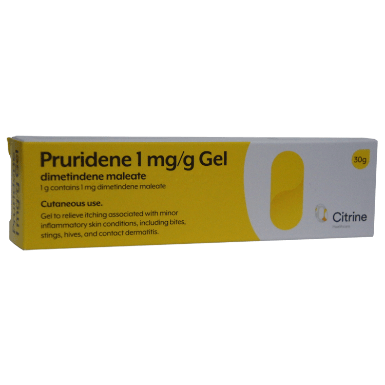 Pruridene Gel - For itching relief - For external use on the skin only