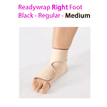 ReadyWrap RIGHT FOOT Verstellbares Kompressionskleidungsstück mit Klettverschlüssen für chronische Ödeme