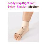 ReadyWrap RIGHT FOOT Verstellbares Kompressionskleidungsstück mit Klettverschlüssen für chronische Ödeme