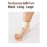 ReadyWrap LEFT FOOT Adjustable Compression Garment with Velcro Straps for Chronic Oedema