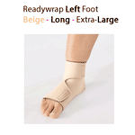 ReadyWrap LEFT FOOT Adjustable Compression Garment with Velcro Straps for Chronic Oedema