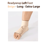 ReadyWrap LEFT FOOT Adjustable Compression Garment with Velcro Straps for Chronic Oedema