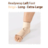 ReadyWrap LEFT FOOT Adjustable Compression Garment with Velcro Straps for Chronic Oedema