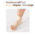 ReadyWrap LEFT FOOT Adjustable Compression Garment with Velcro Straps for Chronic Oedema