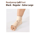ReadyWrap LEFT FOOT Adjustable Compression Garment with Velcro Straps for Chronic Oedema