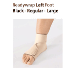 ReadyWrap LEFT FOOT Adjustable Compression Garment with Velcro Straps for Chronic Oedema