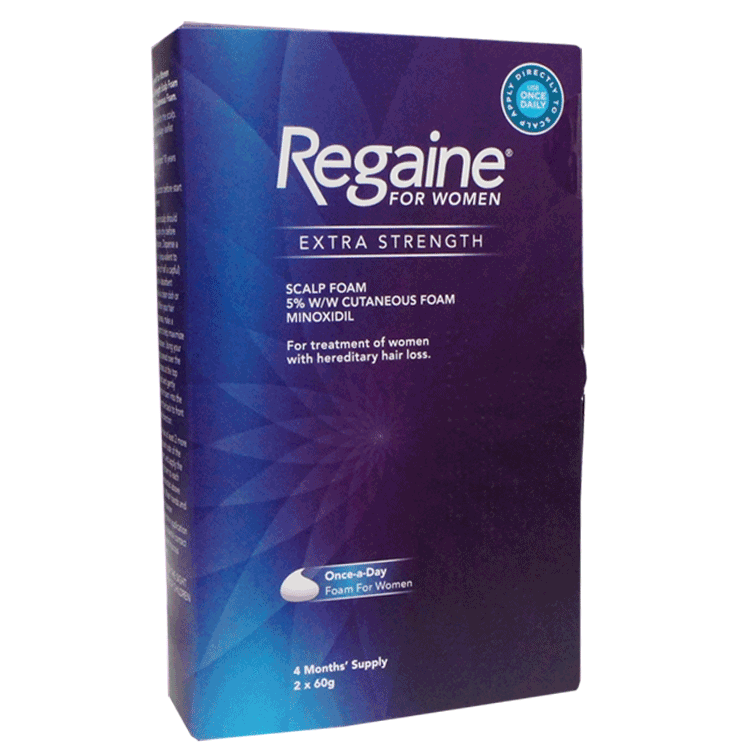 Regaine für Frauen 2x60 Schaum - 5% Minoxidil bei erblich bedingtem Haarausfall