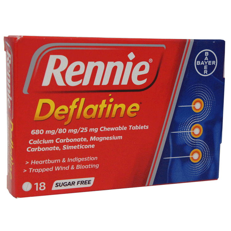 Rennie Deflatine x 18 comprimés contre les flatulences