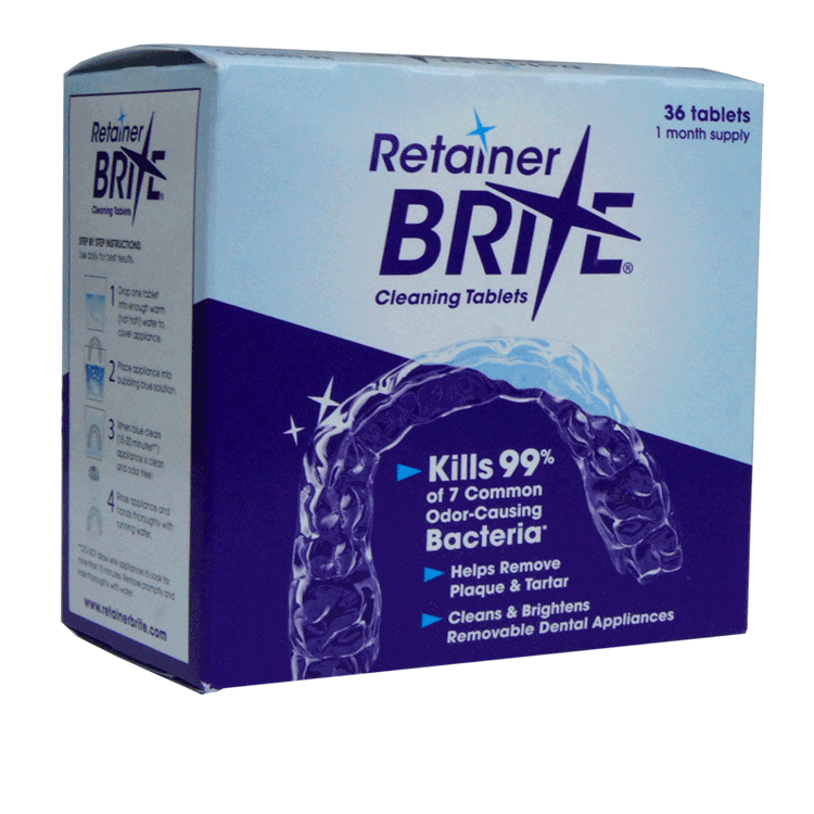 Retainer Brite 36 tabletten - Tandreinigingstabletten