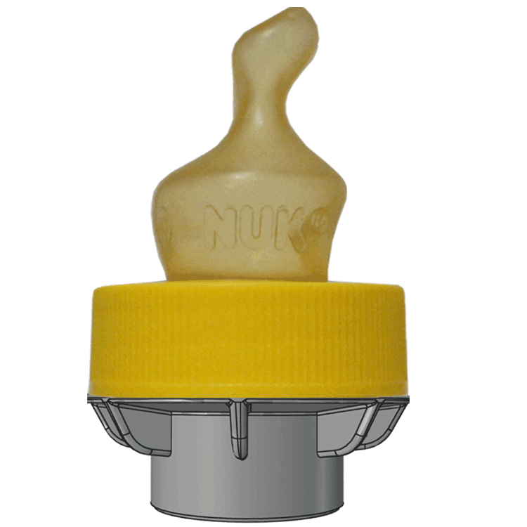 Reiseadapter für SMA PRO 1 200 ml + SMA Sauger (gelber Hals) x 2
