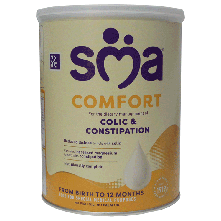 SMA Comfort Formula 800 g x 1 + steriles Aptamil-Wasser 90 ml x 24 – gegen Koliken und Verstopfung
