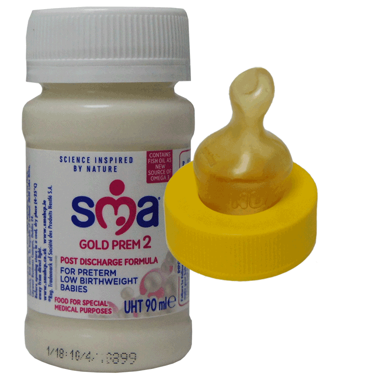 SMA Gold Prem Klaar voor gebruik, 90 ml x 32 + opschroefbare wegwerp-SMA-spenen x 32