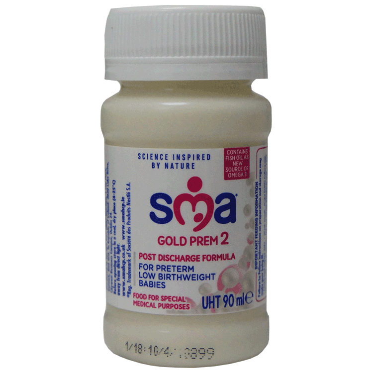 Formule pour bébé SMA Gold Prem prête à l'emploi 90 ml x 32