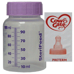 Sterifeed 100 ml Babyflasche x 5 + sterile Schraubsauger x 24 – 5 Typen