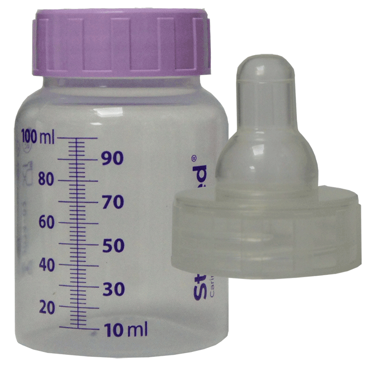 Sterifeed 100 ml Babyflasche x 5 + sterile Schraubsauger x 24 – 5 Typen