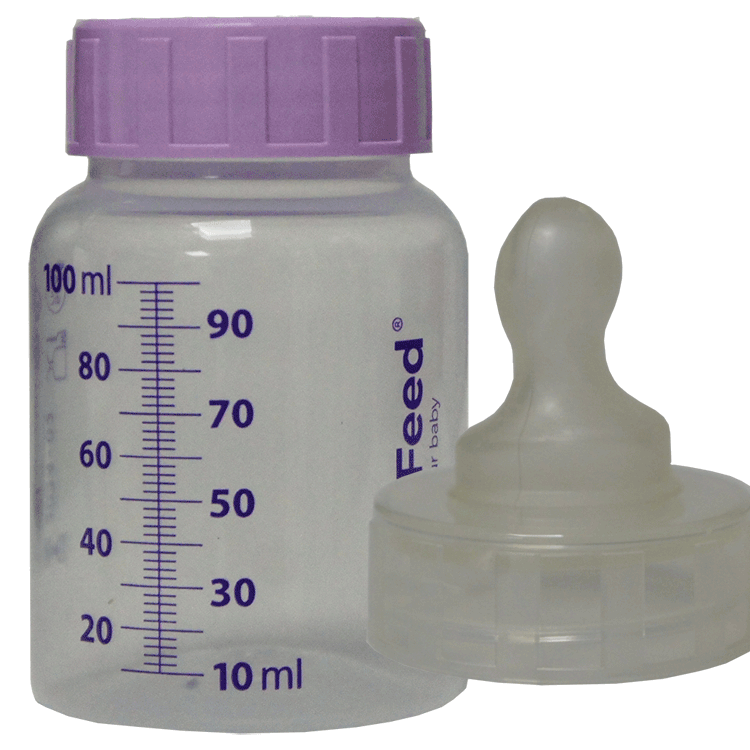 Sterifeed 100 ml zuigfles x 5 + steriele opschroefbare spenen x 24 - 5 soorten