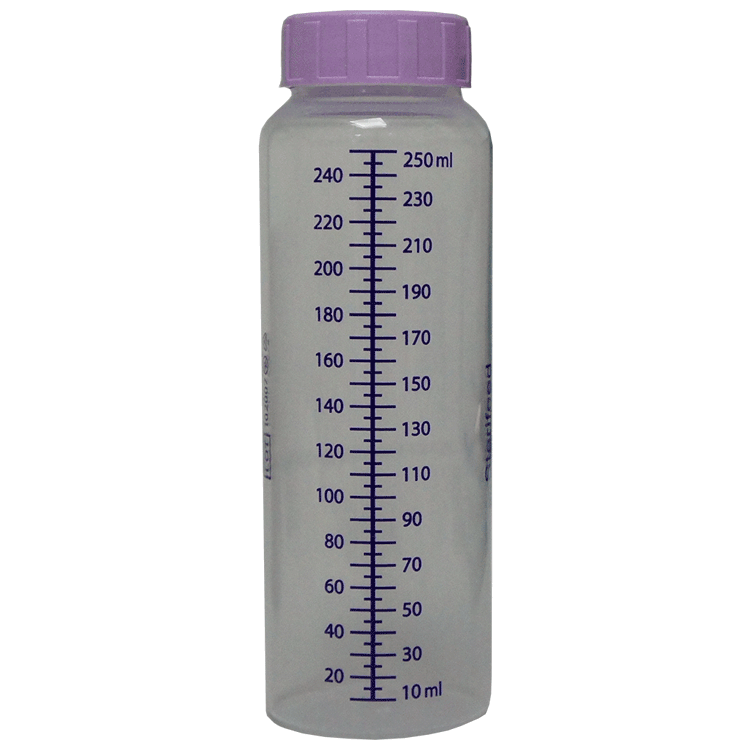 Sterifeed-Saugflaschen x 250 ml x 10 steril – zur Aufbewahrung von Muttermilch
