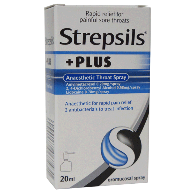 Strepsils Anaesthetic Throat Spray x 20ml - For very sore throats