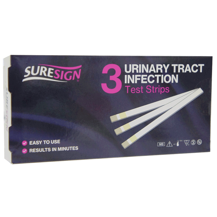 Suresign UTI Urinary Tract Infection Test Strips x 3
