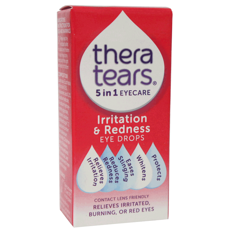 Thera Tears 5 en 1 Gouttes pour les yeux 10 ml - Pour les irritations et les rougeurs