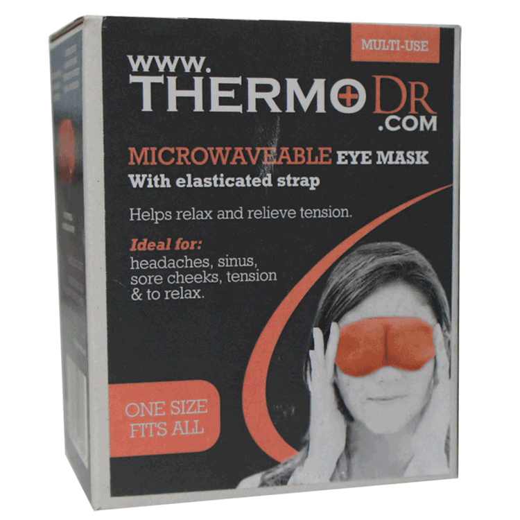 Masque pour les yeux ThermoDR micro-ondable avec sangle élastique
