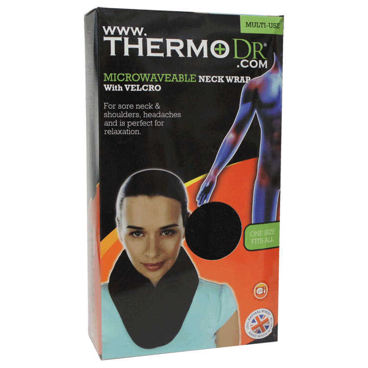 ThermoDr Neck Wrap with Velcro - Microwaveable - Re-Usable
