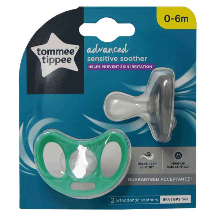 Tommee Tippee Advanced Sensitive Fopspeen 0 tot 6 maanden x 2 fopspenen