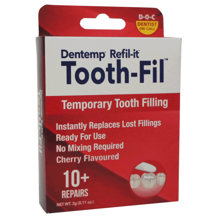Dentemp Tooth-Fil - Temporary Tooth Filling x 10 repairs