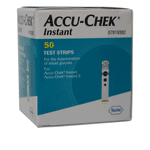 Accu-Chek Instant Blood Glucose Test Strips x 50 With or without Sharps Bin