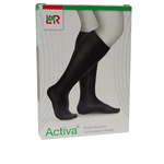 Activa Compression Hosiery Class 2 Below Knee - Closed Toe - Black Colour -4 Sizes
